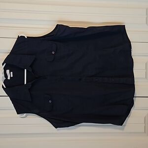 Blue cotton sleeveless top